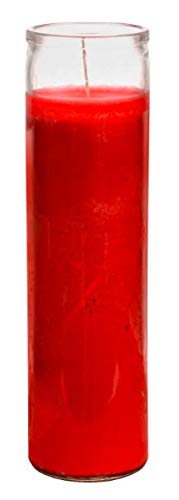 TopNotch Outlet Prayer Candles - Red Wax Candle (2 Pc Bulk) Great for Sanctuary, Vigils and Prayers - Unscented Glass Candle Set - Jar Candles - Spiritual Religious Church