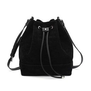 afkomst bucket bags and purses for women drawstring hobo and shoulder handbags with 2 detachable straps