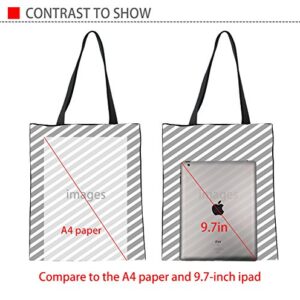 HUGS IDEA Cat Print Music Note Tote Bag Fashion Women's Piano Keyboard Print Top Handle Bags for Travel