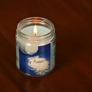 The Candle Daddy Richly Scented Candles - 6oz Aromatherapy Jar Candle (Baby Powder) Made in USA