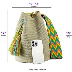 Wayuu Boho Chic Collection Designer Hand Woven Crocheted Tote Bag