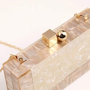 Menurra Women Acrylic Evening Clutch bag Glitter Marble Purse Handbag for Wedding Cocktail Party Prom