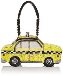 mary frances women’s taxi clutch shoulder handbag, yellow, one size
