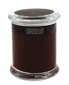 archipelago botanicals havana glass jar candle | bergamot, ylang ylang, and tobacco flower | hand-poured premium wax and lead-free wicks | burns approx. 60 hours (8.6 oz)