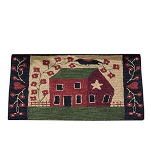 Park Designs Red House Hooked Rug, 24 x 36