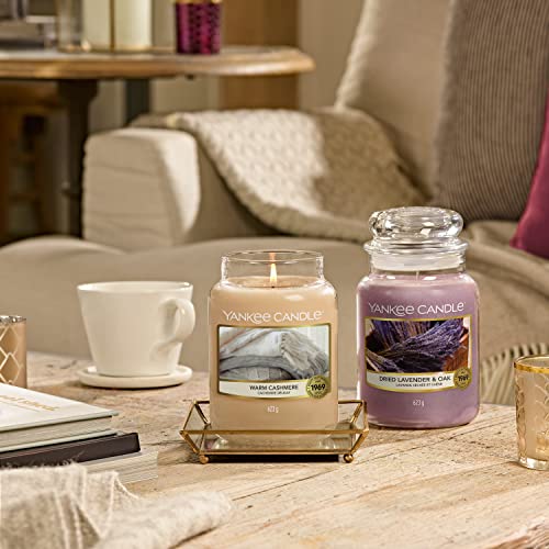 Yankee Candle Large Jar Scented Candle, Lavender & Oak, Burns up to 150 Hours, Dries Lavender and Oak