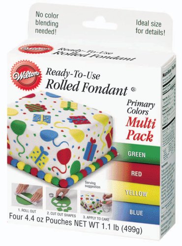 Wilton Primary Colors Fondant, Multi Pack