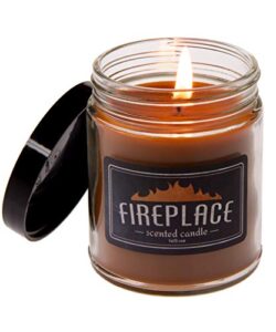 vat19 fireplace scented jar candle (6.5 oz)