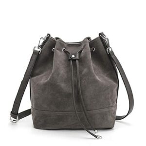 afkomst bucket bags and purses for women drawstring hobo and shoulder handbags with 2 detachable straps