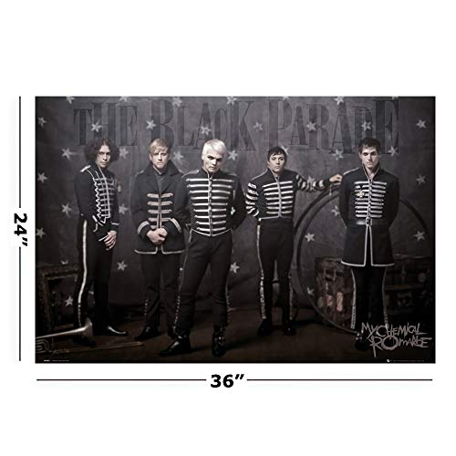 POSTER STOP ONLINE My Chemical Romance - Music Poster (The Guys - The Black Parade) (Size 36 x 24) (Unframed, Unframed)