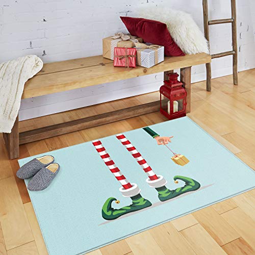 Mohawk Home Elf Stockings Light Blue Area rug, 1'6x2'6