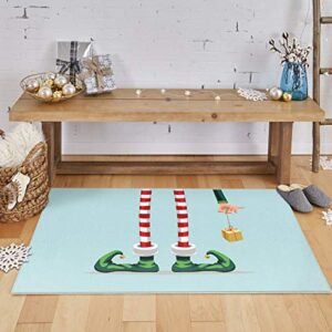 Mohawk Home Elf Stockings Light Blue Area rug, 1'6x2'6