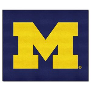 FANMATS 3407 Michigan Wolverines Tailgater Rug - 5ft. x 6ft. Sports Fan Area Rug, Home Decor Rug and Tailgating Mat