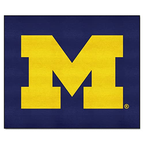 FANMATS 3407 Michigan Wolverines Tailgater Rug - 5ft. x 6ft. Sports Fan Area Rug, Home Decor Rug and Tailgating Mat