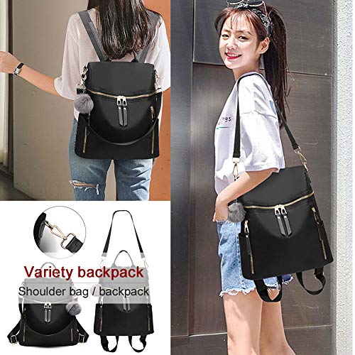 Women Backpack Purse Multi-pocket Waterproof Shoulder Bag Small Bookbag Purse for Girls Travel Bag