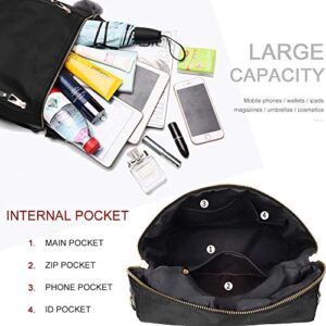 Women Backpack Purse Multi-pocket Waterproof Shoulder Bag Small Bookbag Purse for Girls Travel Bag