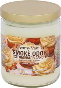 smoke odor exterminator 13 oz jar candles creamy vanilla, (2)