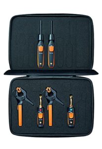 testo smart probe kit i hvac/r test and load set for air conditioning, refrigeration and heating system i includes testo 115i, 549i and 605i – with bluetooth