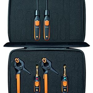 testo Smart Probe Kit I HVAC/R Test and Load Set for air Conditioning, Refrigeration and Heating System I Includes testo 115i, 549i and 605i – with Bluetooth