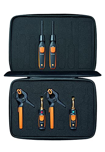 testo Smart Probe Kit I HVAC/R Test and Load Set for air Conditioning, Refrigeration and Heating System I Includes testo 115i, 549i and 605i – with Bluetooth