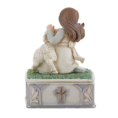 1st Reconciliation Gifts Girl's Lamb of God Decorative Keepsake Rosary Box, 4 1/2 Inch