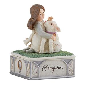 1st Reconciliation Gifts Girl's Lamb of God Decorative Keepsake Rosary Box, 4 1/2 Inch