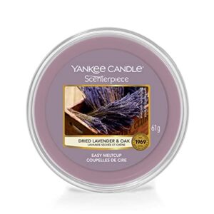 yankee candle melt cup, dried lavender and oak