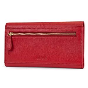 Timberland Women's Leather RFID Flap Wallet Clutch Organizer