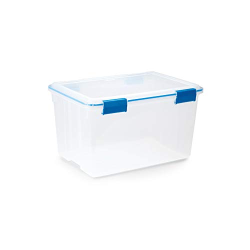 Sealed Storage Container - 54qt / 51L • 16"W x 22.5"L x 12.75"H