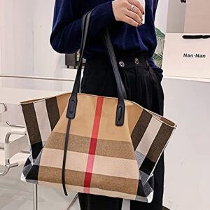 Handbags for Women Canvas Fashion Large Capacity Roomy Bag Ladies Crossbody Purse Fashion Tote Top Handle Satchel