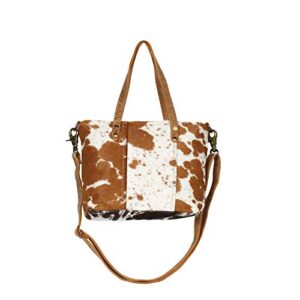 myra bag aptitutde cowhide & leather shoulder bag s-1264