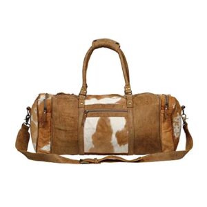 Myra Bag Cinnamon Cowhide Leather Travel Bag S-1272