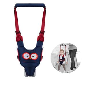 baby walking harness – handheld kids walker helper – toddler infant walker harness assistant belt – help baby walk – child learning walk support assist trainer tool (blue)
