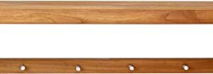 AquaTeak 36" Moa Wall Shelf with Hooks