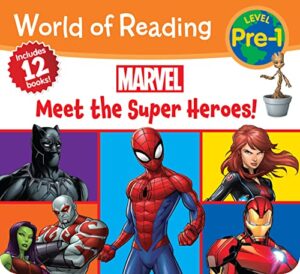 world of reading marvel: meet the super heroes!-pre-level 1 boxed set