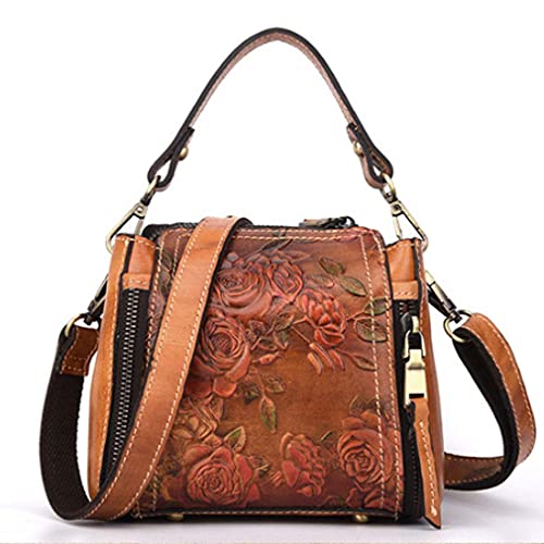 Small Cross Body Tote Purse Handbag for Women Natural Skin Luxury Ladies Messenger Shoulder Top Handle Genuine Leather Bags