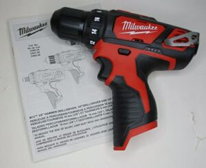 milwaukee m12 12v 3/8-inch drill driver (2407-20) (bare tool only – battery, charger, and accessories not included) (limited edition)