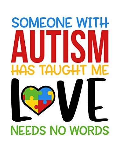 Simply Remarkable Set of 3 Autism Poster Prints Autism Awareness Home Decor Autistic Spectrum (8x10, Set of 3)