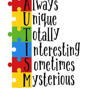 Simply Remarkable Set of 3 Autism Poster Prints Autism Awareness Home Decor Autistic Spectrum (8x10, Set of 3)