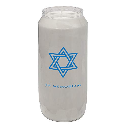 Yahrzeit Memorial Candles - Yahrzeit Candle 7-Day Burn Time - 3 Pack