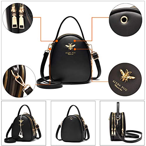 WangWang Small Crossbody Bags Shoulder Bag for Women Stylish Ladies Messenger Bags Purse and Handbags Wallet 0-black