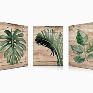 Banana Leaf Nature Wall Art Canvas Paintings kitchen Living room Painting For Wall Wall Art Green Tropical Leaf Art Small Wall Art FLower Canvas Wall Art Tropical Plant Wall Art Green Leaf Wall art