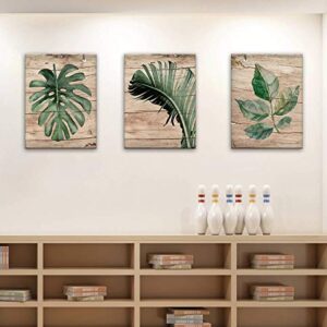 Banana Leaf Nature Wall Art Canvas Paintings kitchen Living room Painting For Wall Wall Art Green Tropical Leaf Art Small Wall Art FLower Canvas Wall Art Tropical Plant Wall Art Green Leaf Wall art