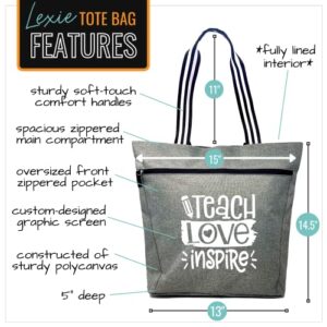 Brooke & Jess Designs Teacher Tote Bag for Work - Teacher Handbag Gifts for Women, Teacher Bag Best Teacher Appreciation Gift