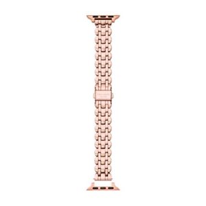 kate spade new york stainless steel band for 38/40mm apple watch series 1-7, color: rose gold (model: kss0067)