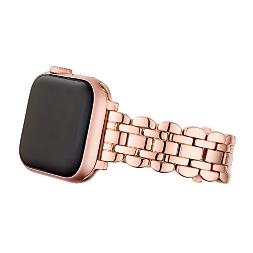 Kate Spade New York Stainless Steel Band for 38/40mm Apple Watch Series 1-7, Color: Rose Gold (Model: KSS0067)