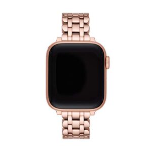 Kate Spade New York Stainless Steel Band for 38/40mm Apple Watch Series 1-7, Color: Rose Gold (Model: KSS0067)