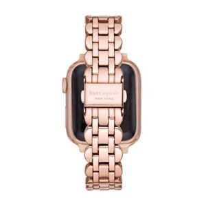 Kate Spade New York Stainless Steel Band for 38/40mm Apple Watch Series 1-7, Color: Rose Gold (Model: KSS0067)