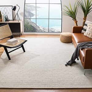 safavieh micro-loop collection 9′ x 12′ light grey/ivory mlp537f handmade premium wool area rug