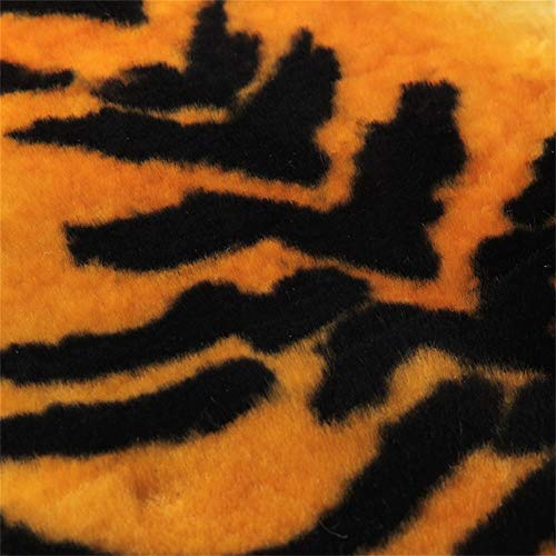 Tiger Area Rug Chic Style Leopard Skin Printed Rugs Australia Sheepskin Carpet Soft Plush Eco-Friendly Fits Perfectly in Living Room/Bed Room or as a Couch Decor One Pelt 1 Pack